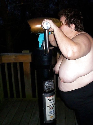 Older and plump dames flashing in the night